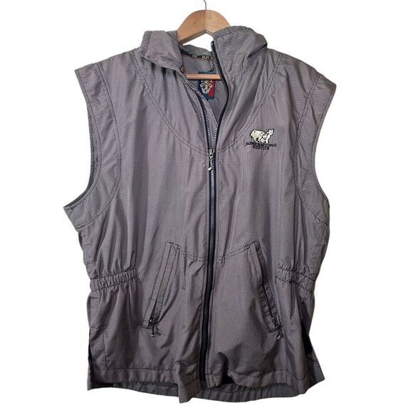 Sun Ice Golf Vest Jasper Park Lodge Sleeveless Houndstooth‎ Large - Picture 1 of 4